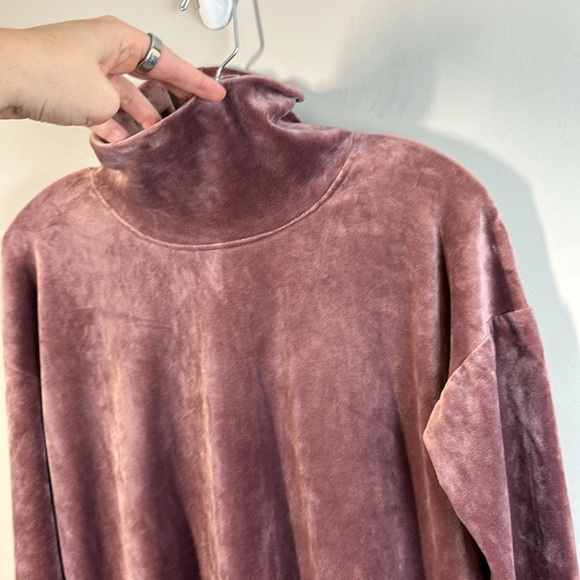 J.Jill Pure Jill Cowl Neck Stretch Velour Tunic Sweater Size S - Picture 10 of 13